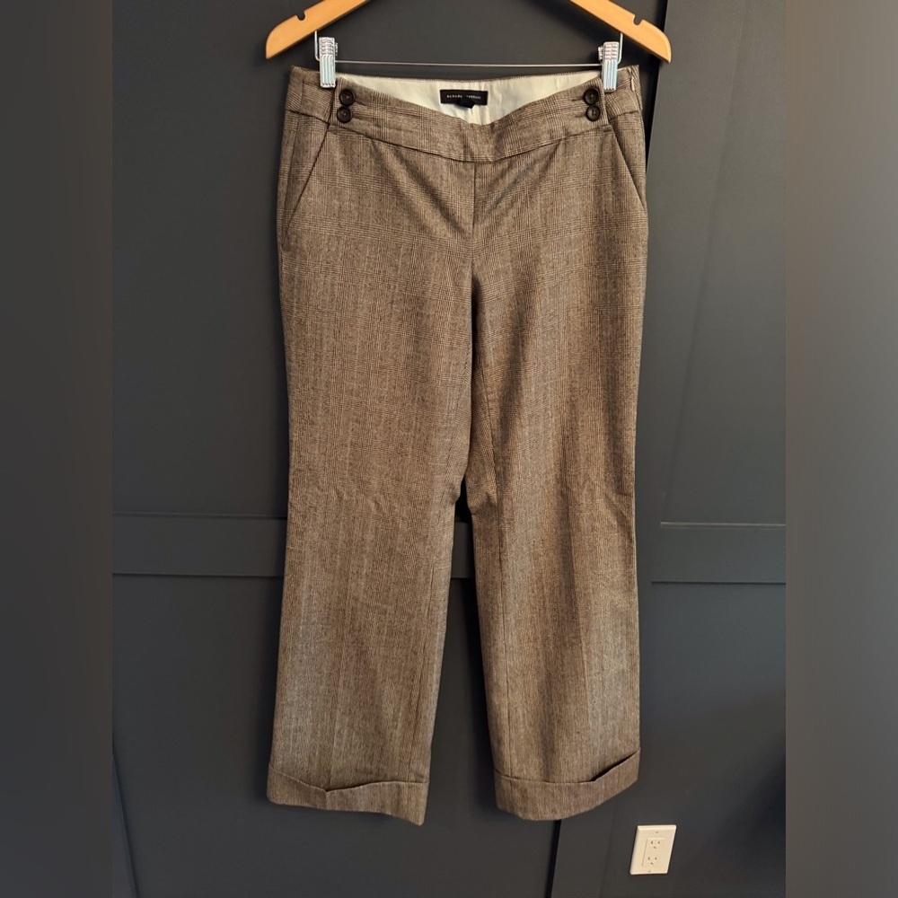 Banana Republic Brown Plaid Pants